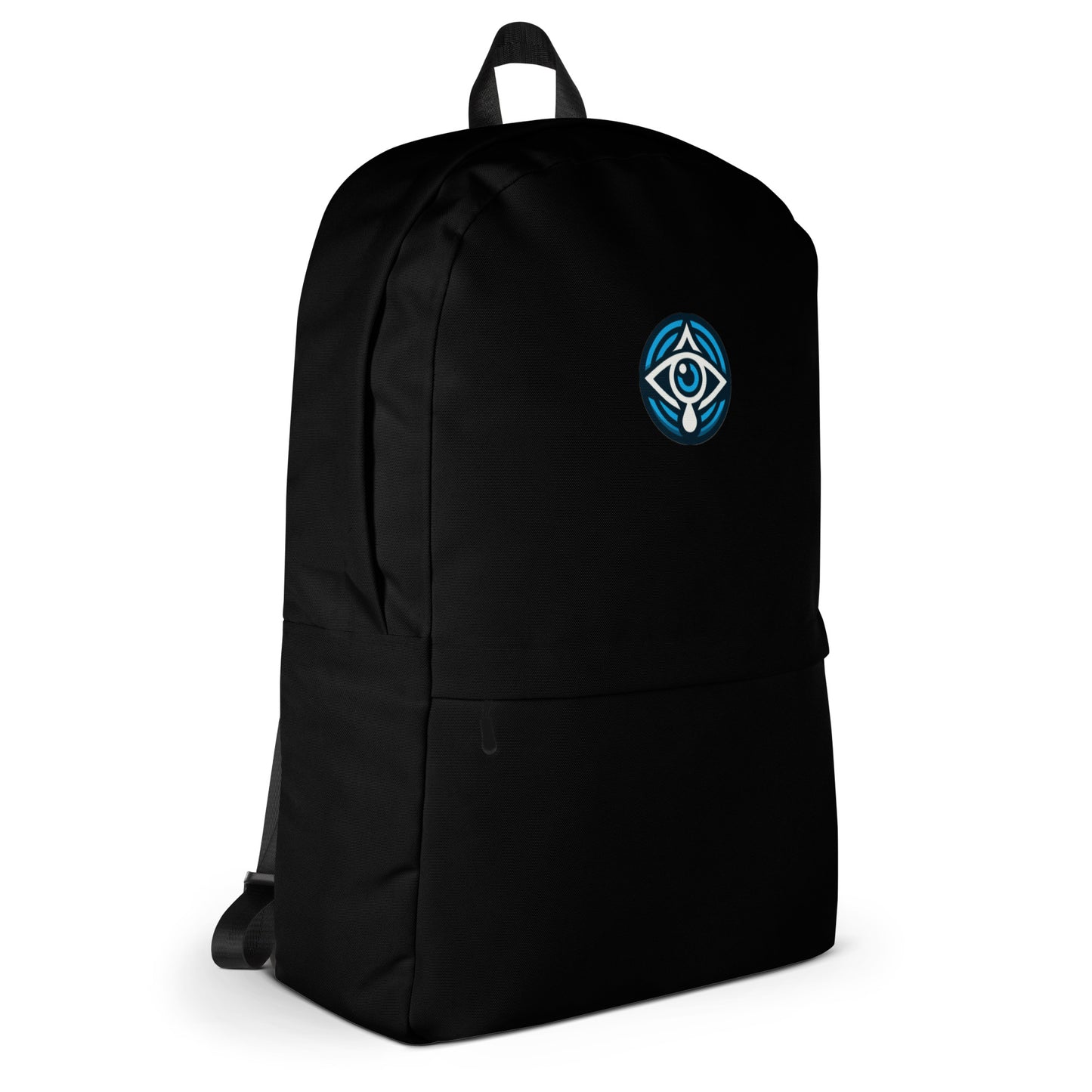 Black Backpack with Blue Round Evil Eye Logo (Copy)