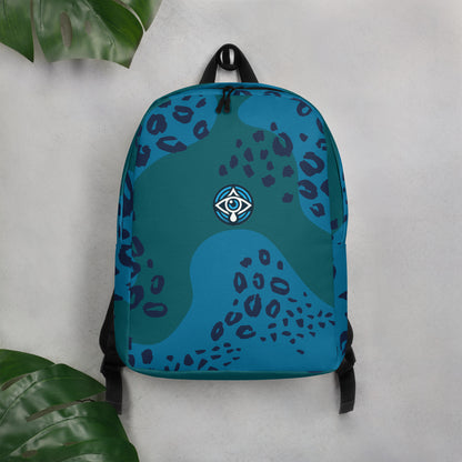 Minimalist Leopord Blue Backpack