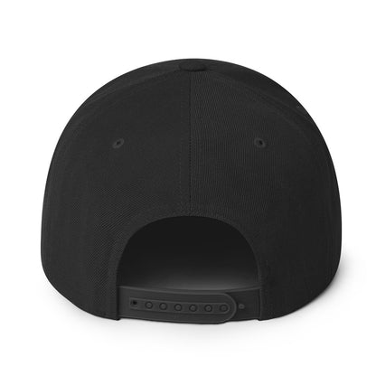 Snapback Black Red eye'd Hat